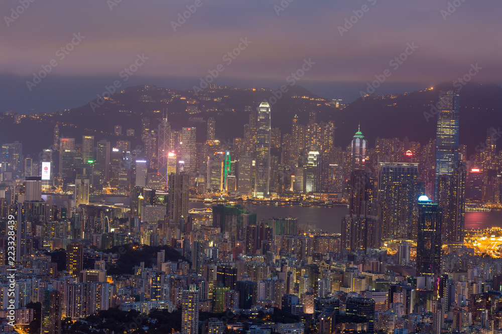 asia city by night