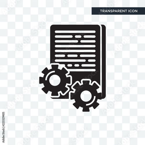 Policy vector icon isolated on transparent background, Policy logo design