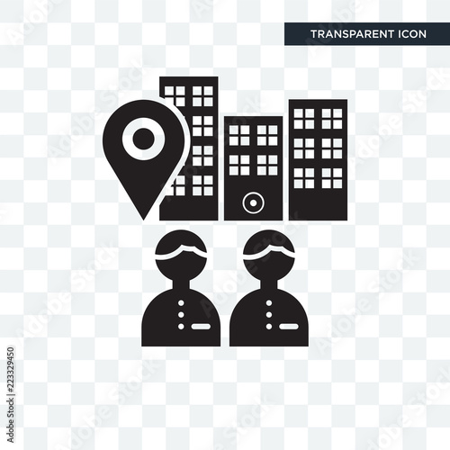 Visitor vector icon isolated on transparent background, Visitor logo design