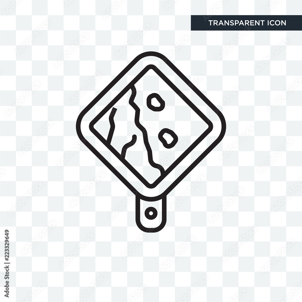 Landslide vector icon isolated on transparent background, Landslide ...