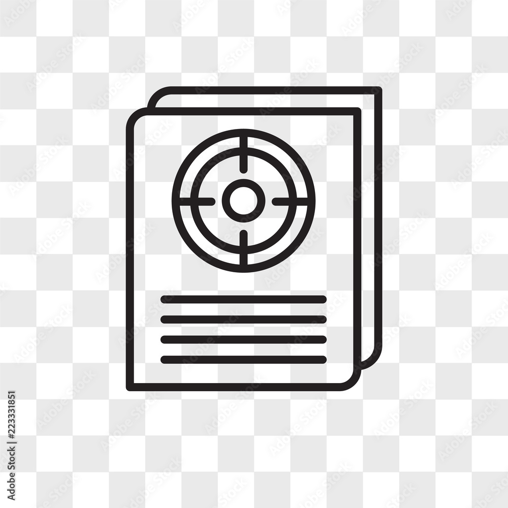 Calibration vector icon isolated on transparent background, Calibration