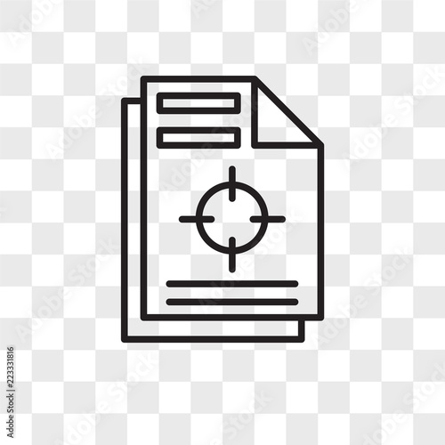 Registration mark vector icon isolated on transparent background, Registration mark logo design