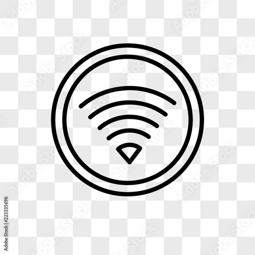 Wifi vector icon isolated on transparent background, Wifi logo design