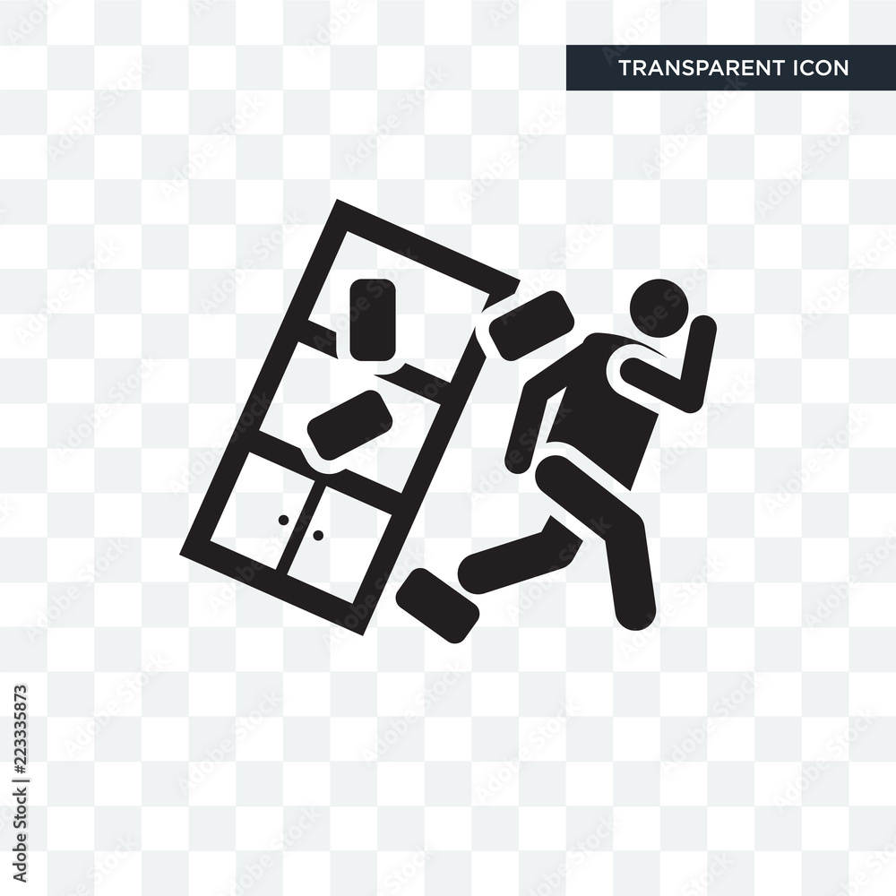Accident vector icon isolated on transparent background, Accident logo design