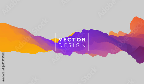 Abstract colorful vector background, color flow liquid wave for design brochure, website, flyer.