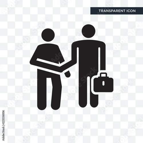 Insurance agent vector icon isolated on transparent background, Insurance agent logo design