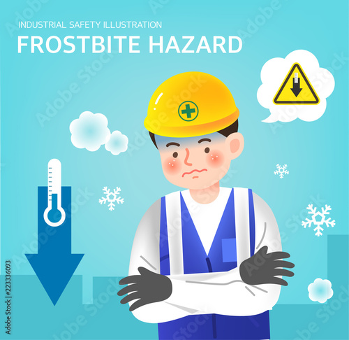 Frostbite hazard illustration