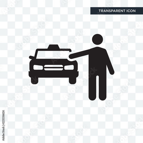 Cab vector icon isolated on transparent background, Cab logo design
