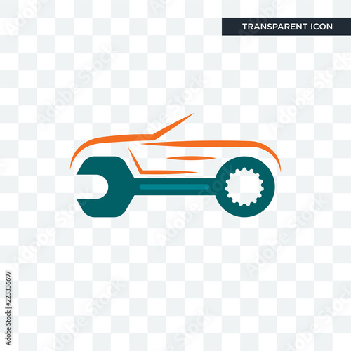 auto body repair vector icon isolated on transparent background, auto body repair logo design