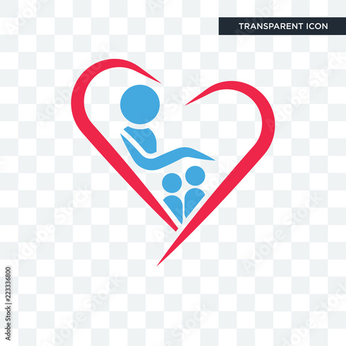 orphanage vector icon isolated on transparent background, orphanage logo design