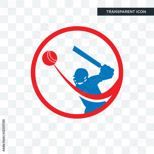 batsman vector icon isolated on transparent background, batsman logo design