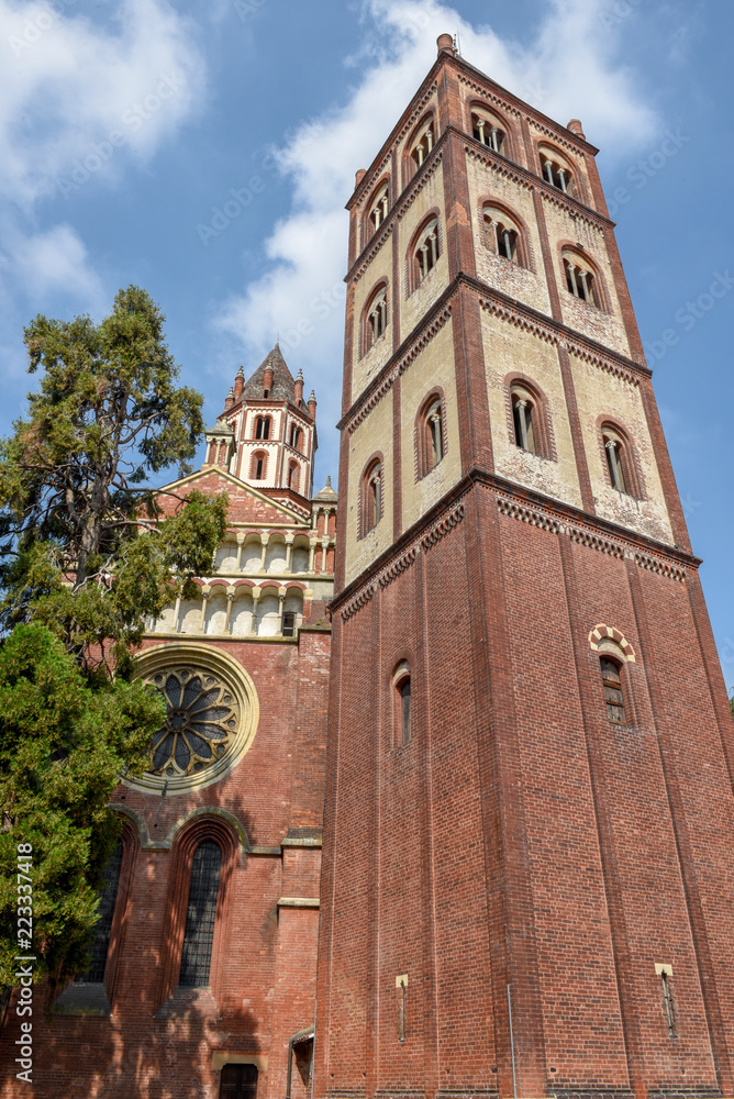 The Basilica of Sant'Andrea at Vercelli on Italy