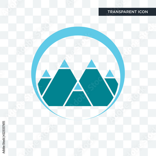 mont vector icon isolated on transparent background, mont logo design