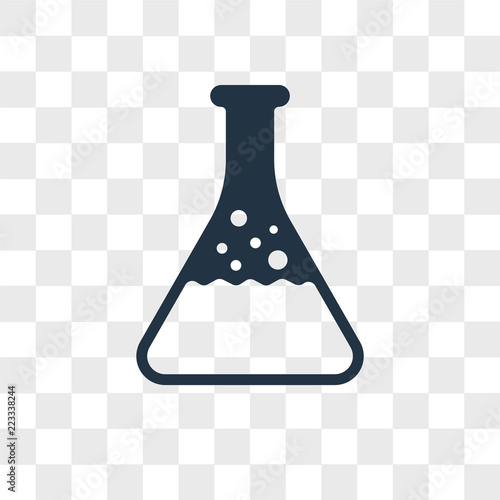 Flask vector icon isolated on transparent background, Flask logo design
