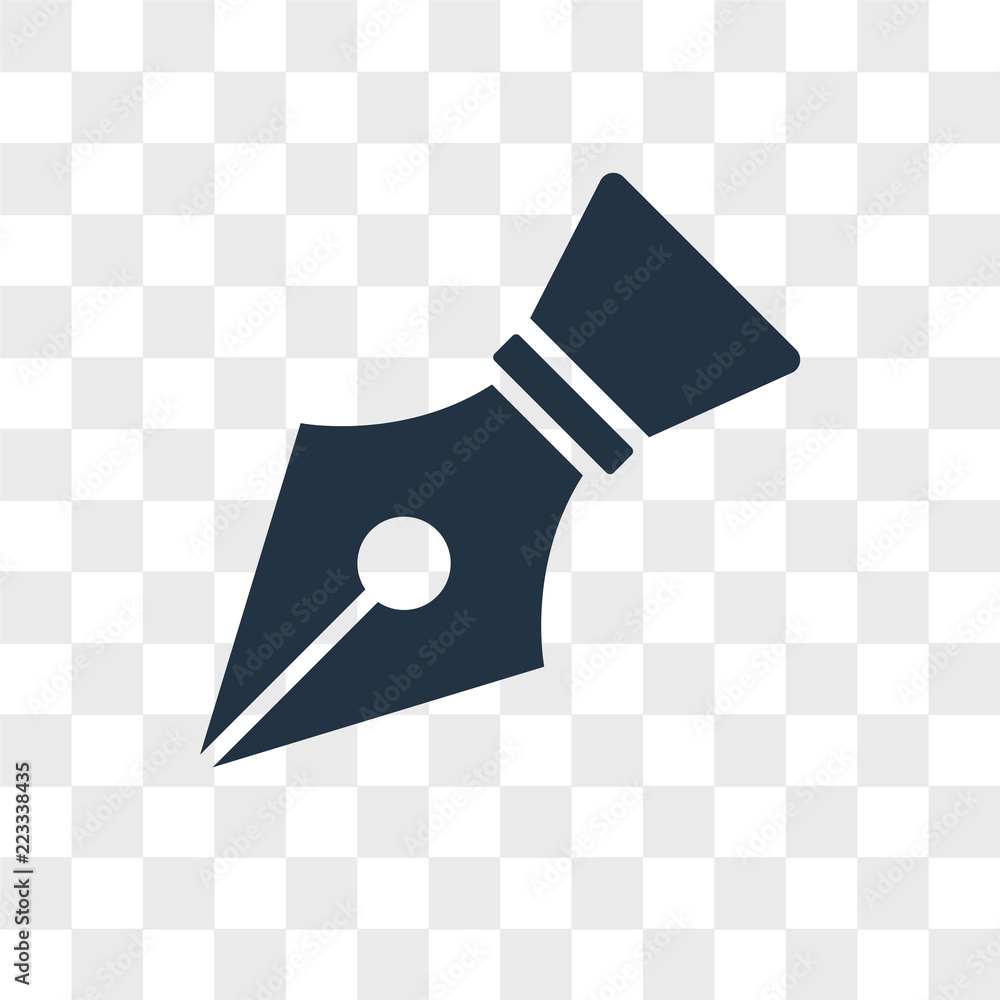 Pen vector icon isolated on transparent background, Pen logo design Pen vector icon isolated on transparent background, Pen logo design