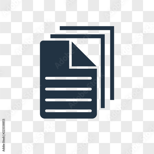 Files vector icon isolated on transparent background, Files logo design