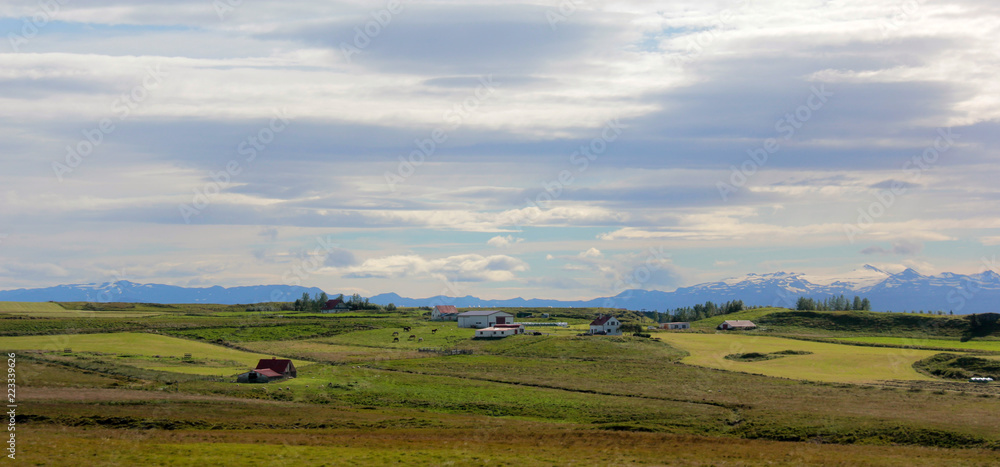 Obraz premium hameau au loin