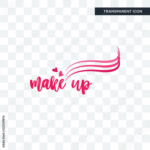 make up vector icon isolated on transparent background, make up logo design