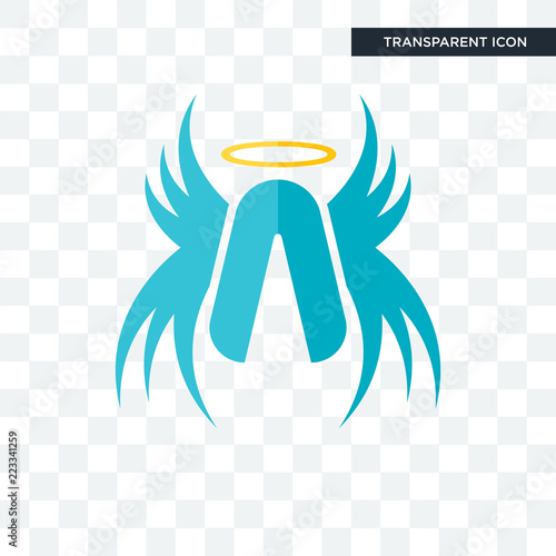archangel vector icon isolated on transparent background, archangel logo design