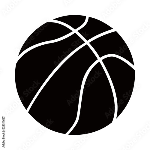Basketball ball vector clean design logo mark brand black white