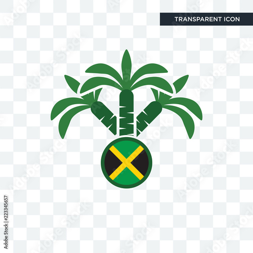 jamaican vector icon isolated on transparent background, jamaican logo design