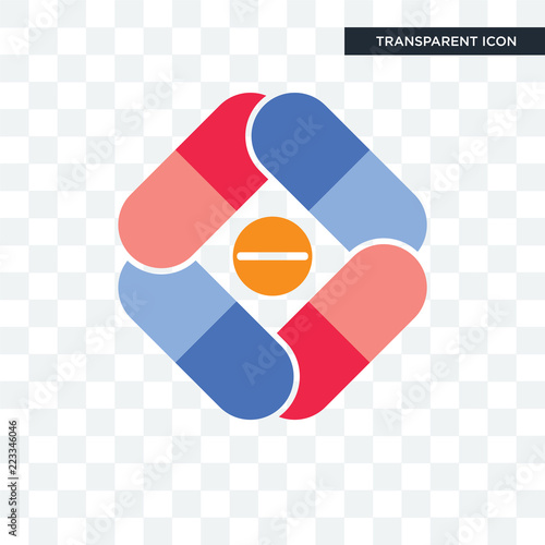 pharma company vector icon isolated on transparent background, pharma company logo design