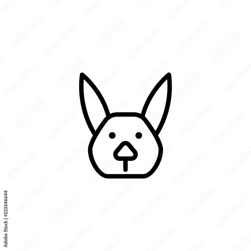 rabbit icon vector rabbit icon vector