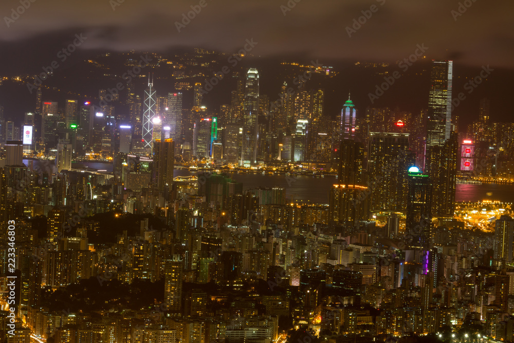 asia city by night