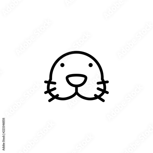 sea lion icon vector