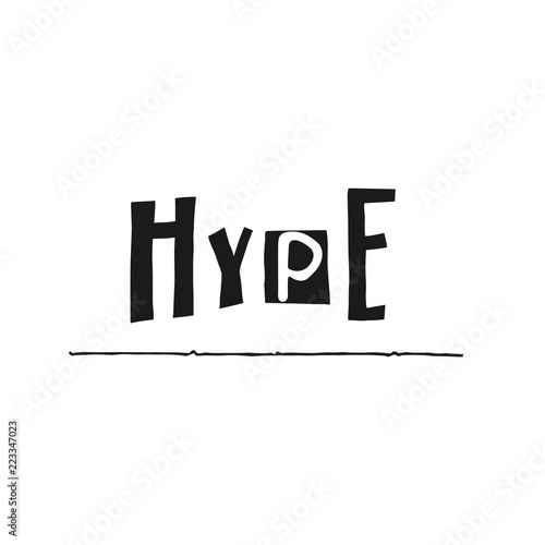 Hype lettering