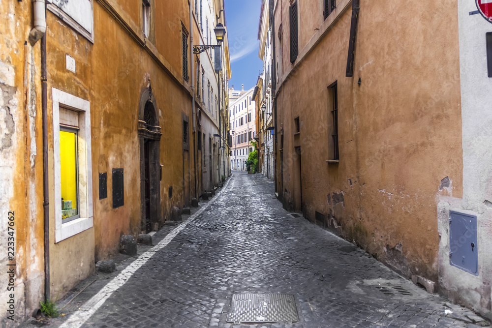 Old Roman Street Via Della Lupa