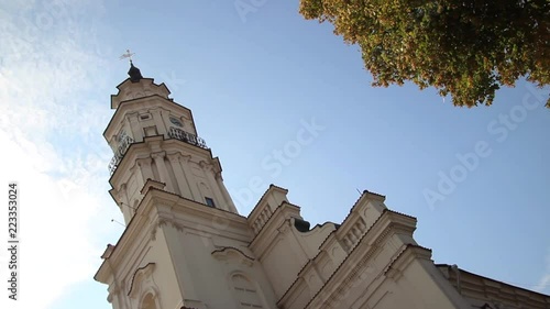 Wedding Hall Tower (White Swan) of Kaunas, Lithuania photo