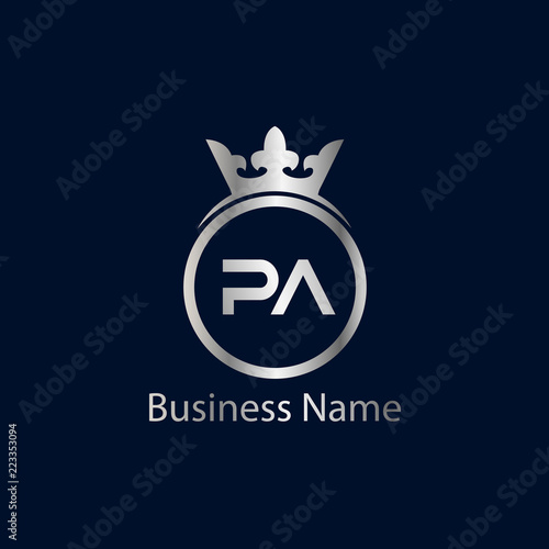Initial Letter PA Logo Template Design