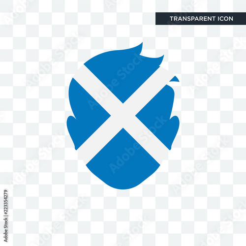 Scotland vector icon isolated on transparent background, Scotland logo design
