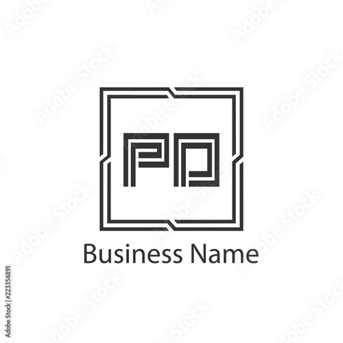 Initial Letter PD Logo Template Design