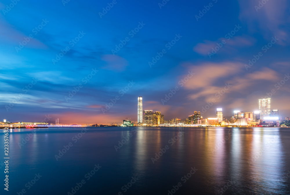 Fototapeta premium hong kong city at night