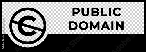 Public domain sign with crossed out C letter icon
