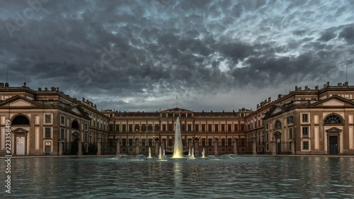 villa reale monza day to night photo