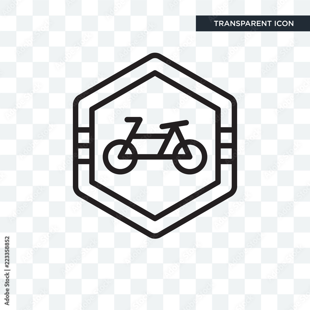 Ecological bicycle transport vector icon isolated on transparent background, Ecological bicycle transport logo design Ecological bicycle transport vector icon isolated on transparent background, Ecological bicycle transport logo design