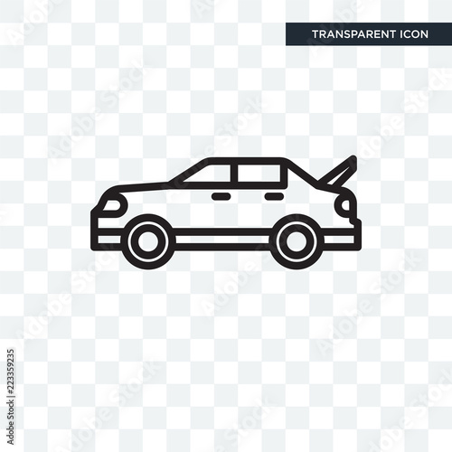 Trunk vector icon isolated on transparent background, Trunk logo design