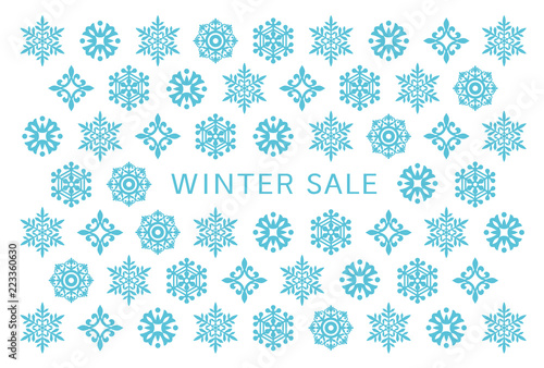 ウインターセール　DM　雪の結晶