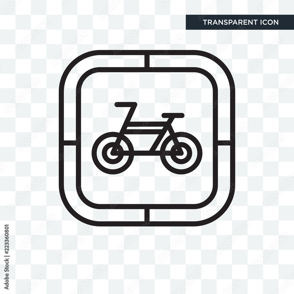 Bicycle vector icon isolated on transparent background, Bicycle logo design Bicycle vector icon isolated on transparent background, Bicycle logo design