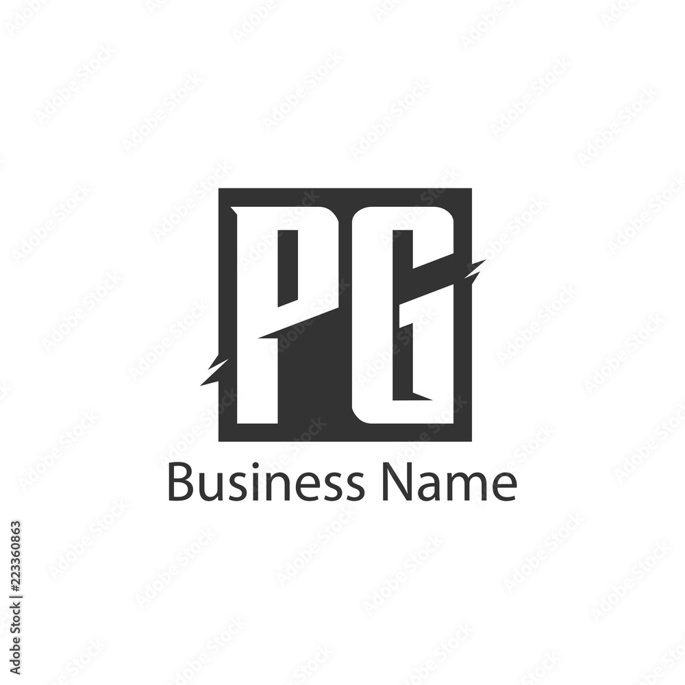 Initial Letter PG Logo Template Design Initial Letter PG Logo Template Design