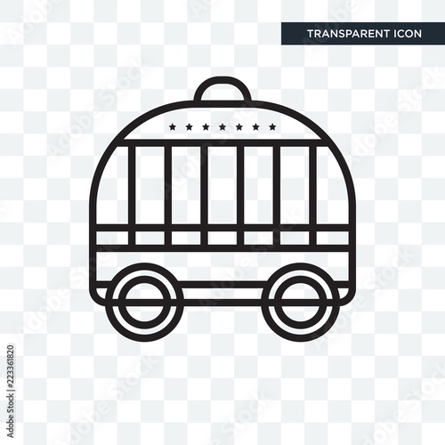 Cage vector icon isolated on transparent background, Cage logo design