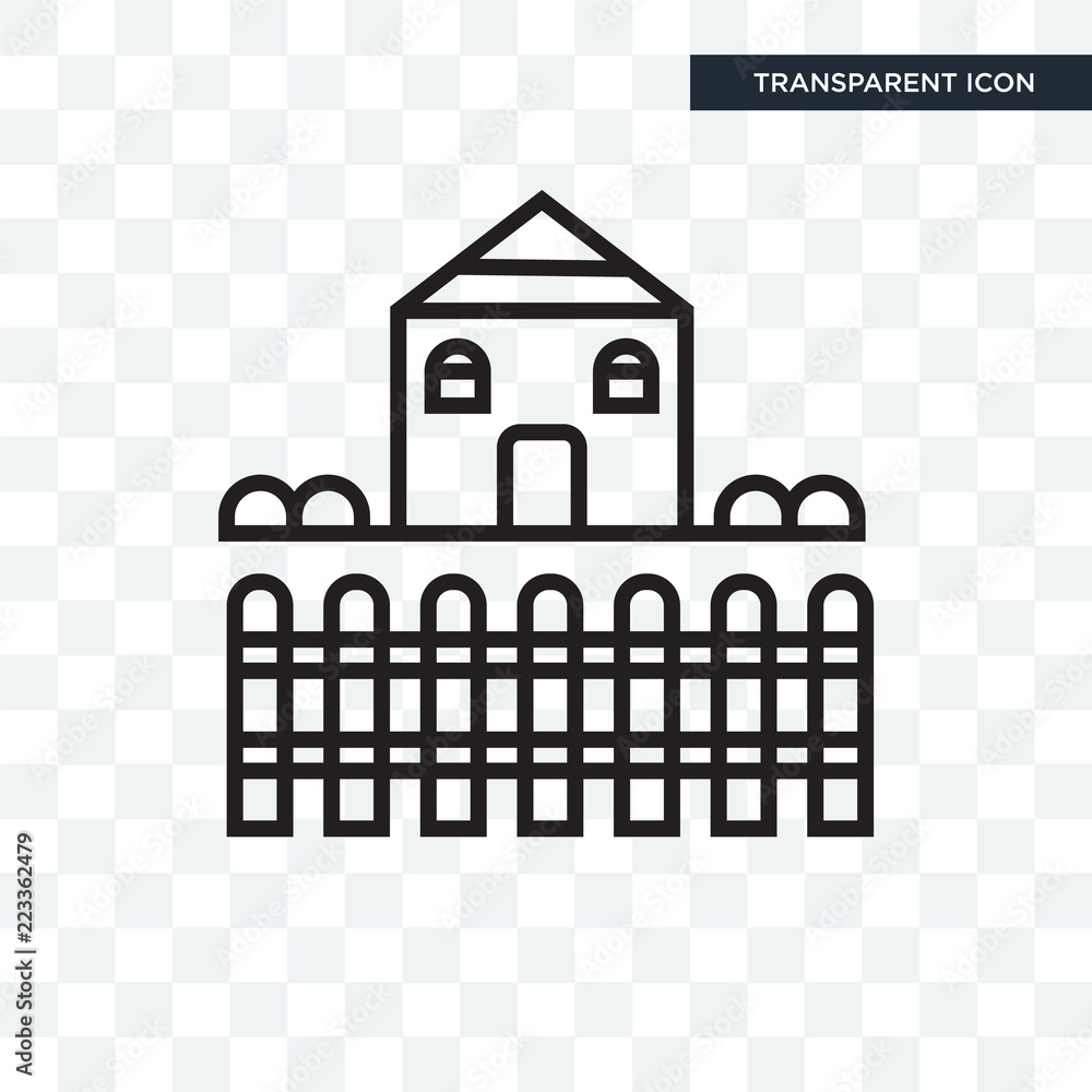 House vector icon isolated on transparent background, House logo design