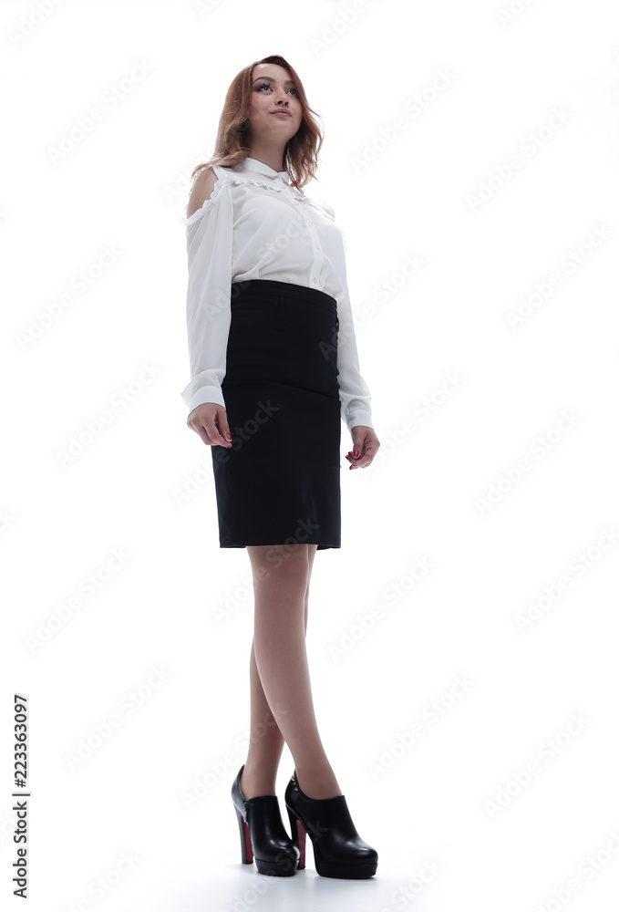 Portrait of young business woman in the office. Portrait of young business woman in the office.