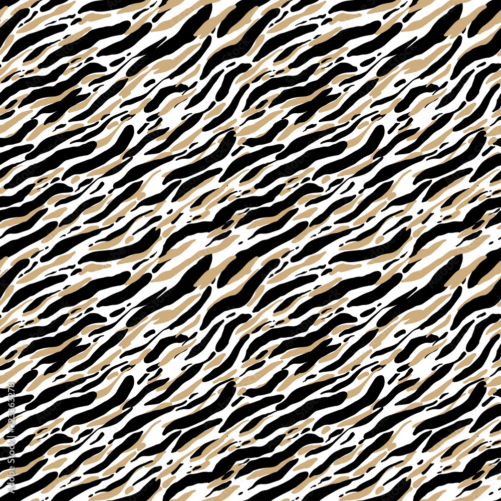 Seamless abstract pattern art. Texture with Hand Painted Crossing Brush Strokes for Print. Animal fur texture background. Modern graphics. Seamless abstract pattern art. Texture with Hand Painted Crossing Brush Strokes for Print. Animal fur texture background. Modern graphics.