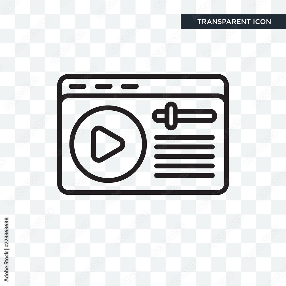 Obraz na plátně Learning vector icon isolated on transparent background, Learning logo design
