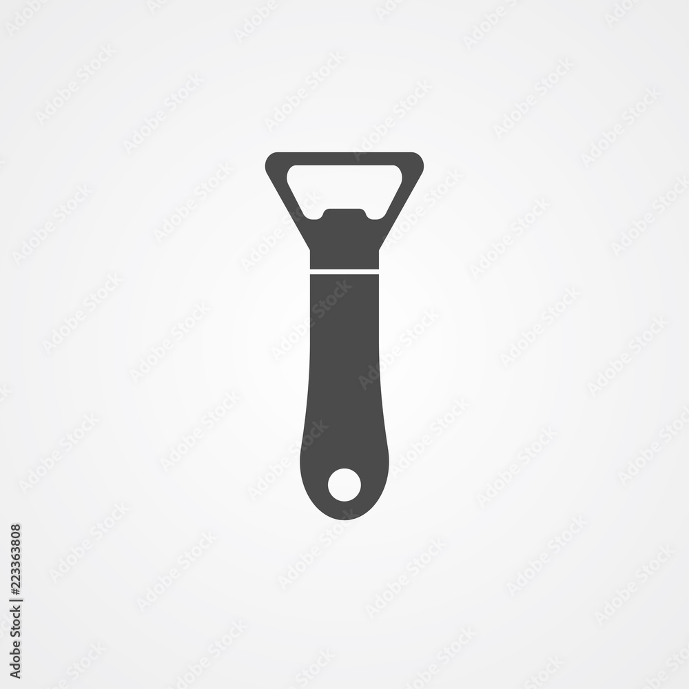 Bottle opener vector icon sign symbol Bottle opener vector icon sign symbol