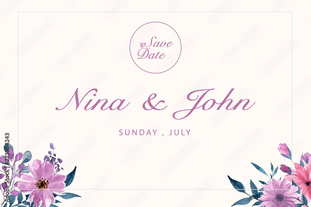 Save the date invitation card. Modern design template with elements. Modern trend colors. Vector elements. Eps 10 Save the date invitation card. Modern design template with elements. Modern trend colors. Vector elements. Eps 10